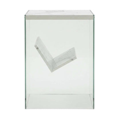 Wooden End Table with Durable Finish and Modern Design