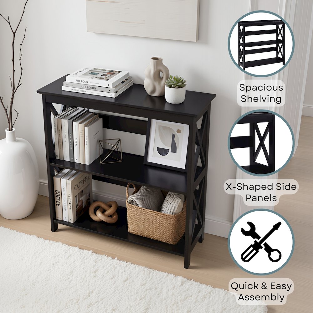 Oxford 3 Tier Bookcase