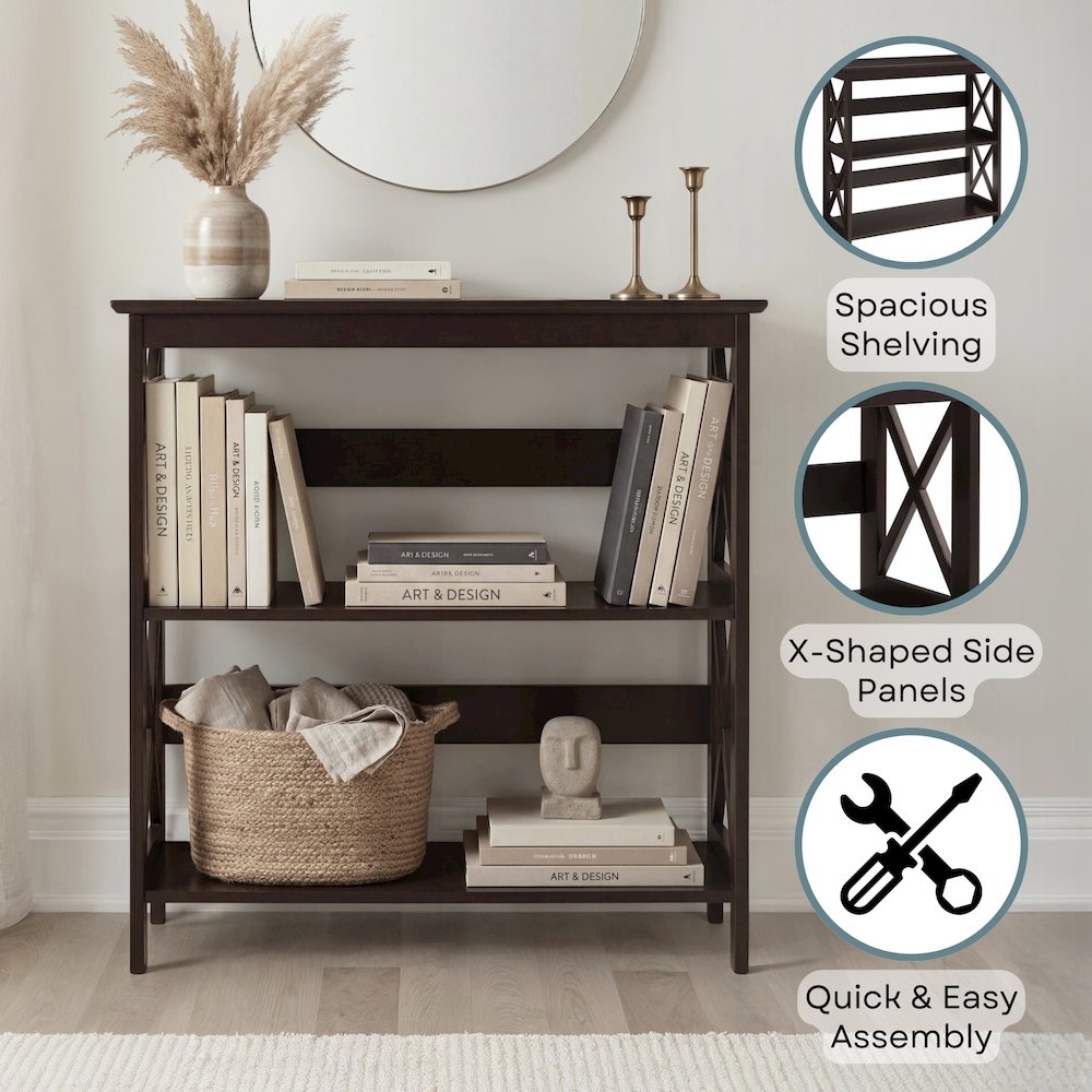 Oxford 3 Tier Bookcase