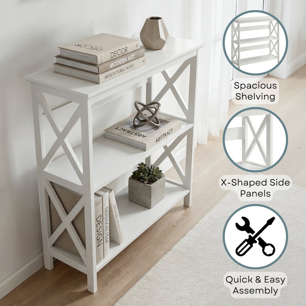 Oxford 3 Tier Bookcase