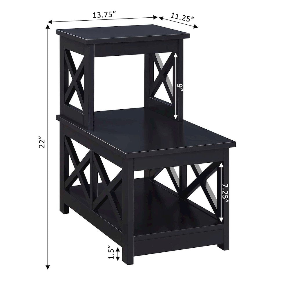 Oxford 2 Step Chairside End Table