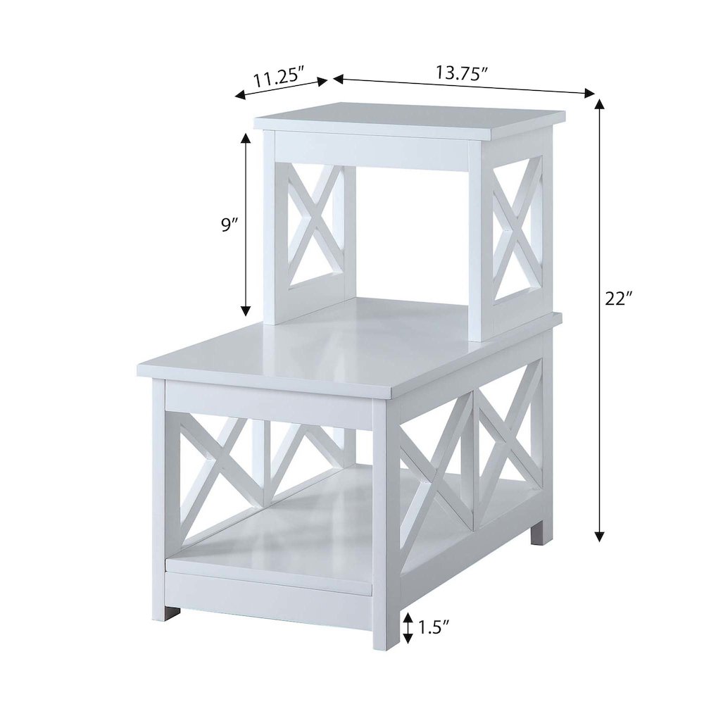 Oxford 2 Step Chairside End Table