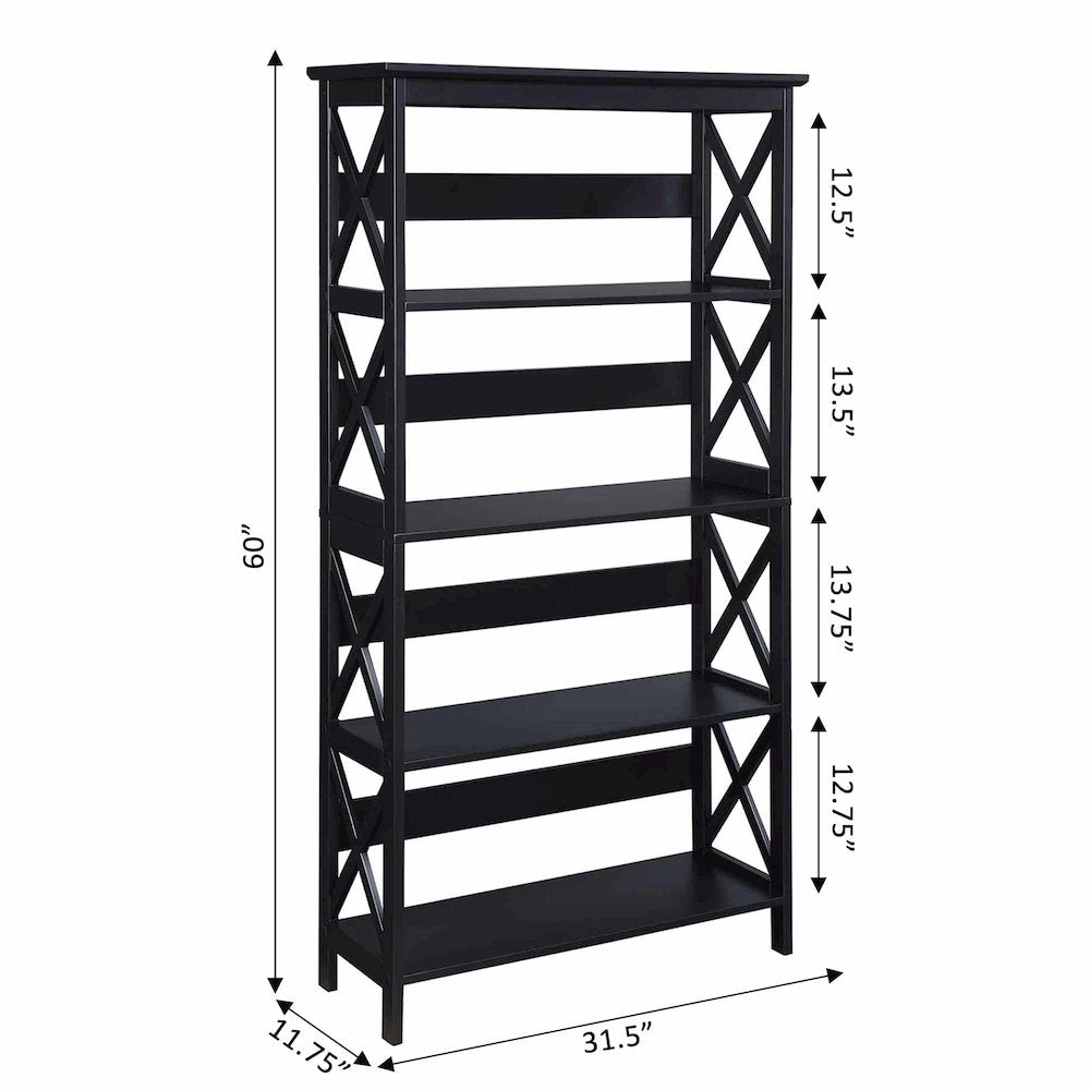 Oxford 5 Tier Bookcase