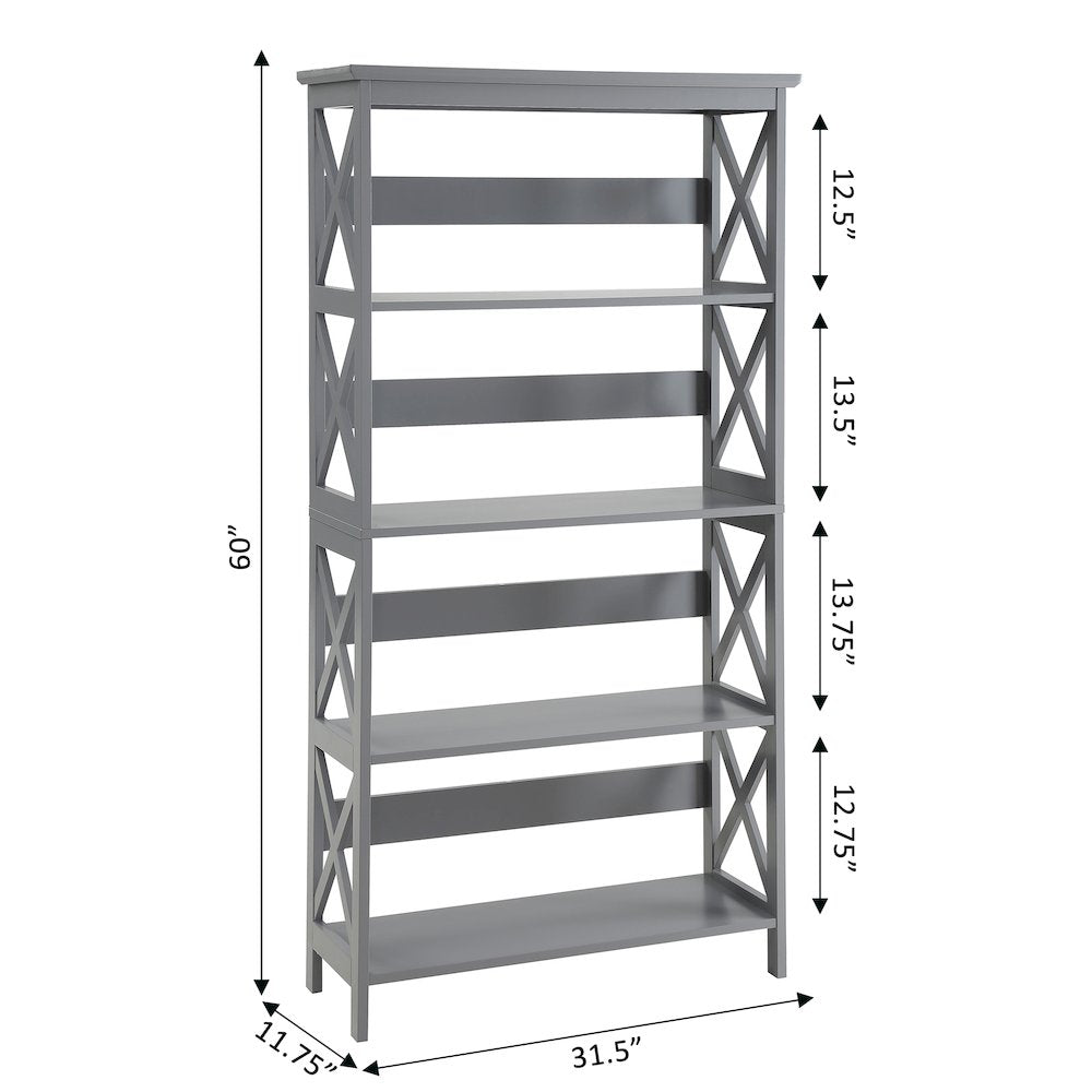 Oxford 5 Tier Bookcase