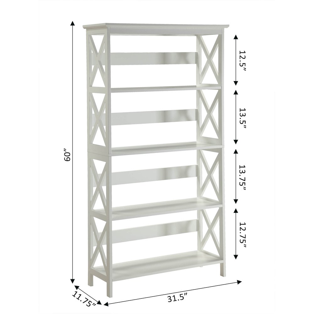 Oxford 5 Tier Bookcase