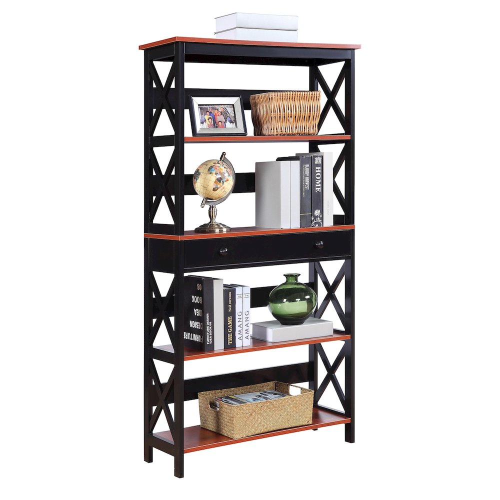Oxford 5 Tier Bookcase with Drawer