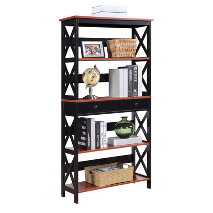 Oxford 5 Tier Bookcase with Drawer