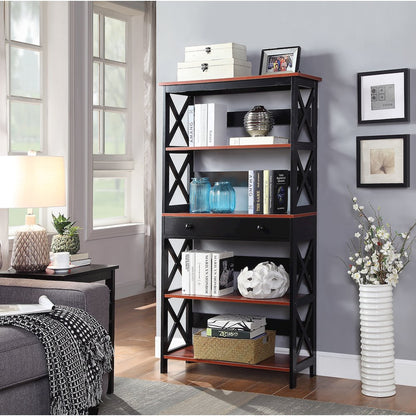 Oxford 5 Tier Bookcase with Drawer