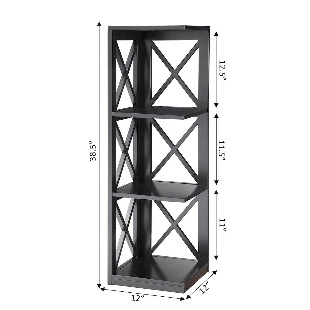 Oxford 3 Tier Corner Bookcase