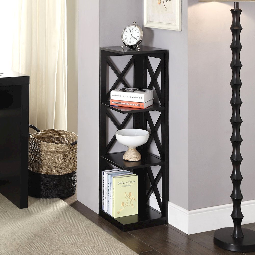 Oxford 3 Tier Corner Bookcase