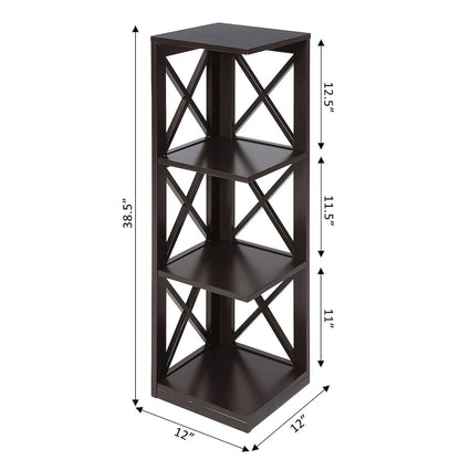 Oxford 3 Tier Corner Bookcase