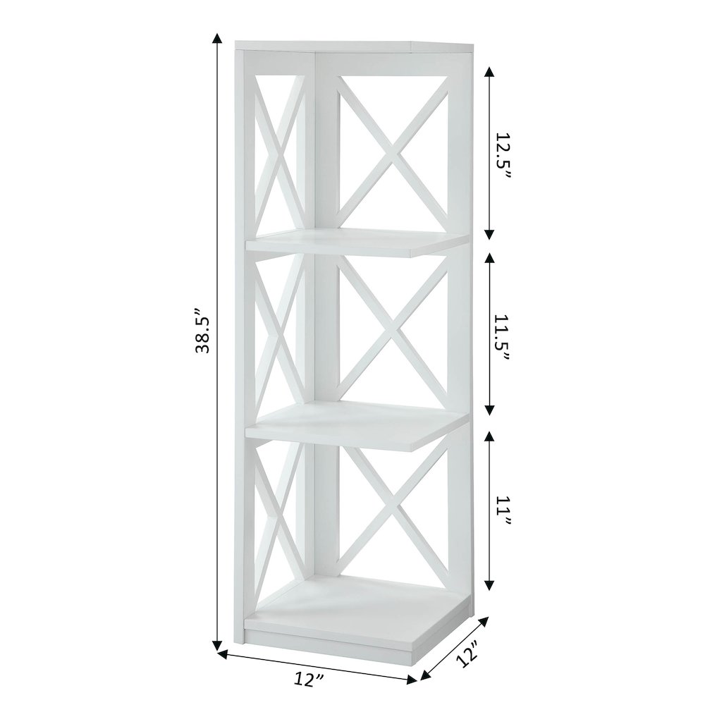 Oxford 3 Tier Corner Bookcase