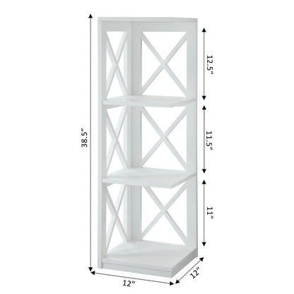Oxford 3 Tier Corner Bookcase