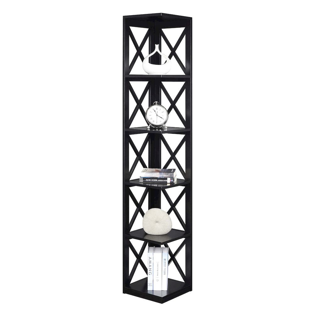 Oxford 5 Tier Corner Bookcase