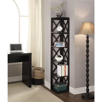 Oxford 5 Tier Corner Bookcase