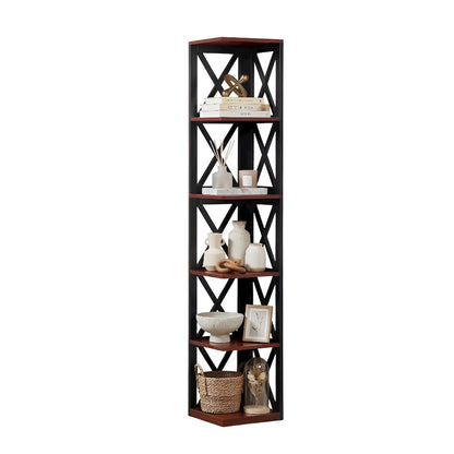 Oxford 5 Tier Corner Bookcase