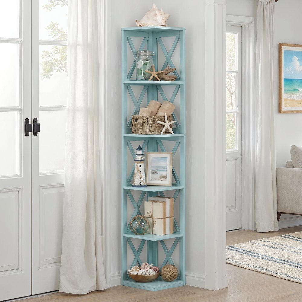 Oxford 5 Tier Corner Bookcase