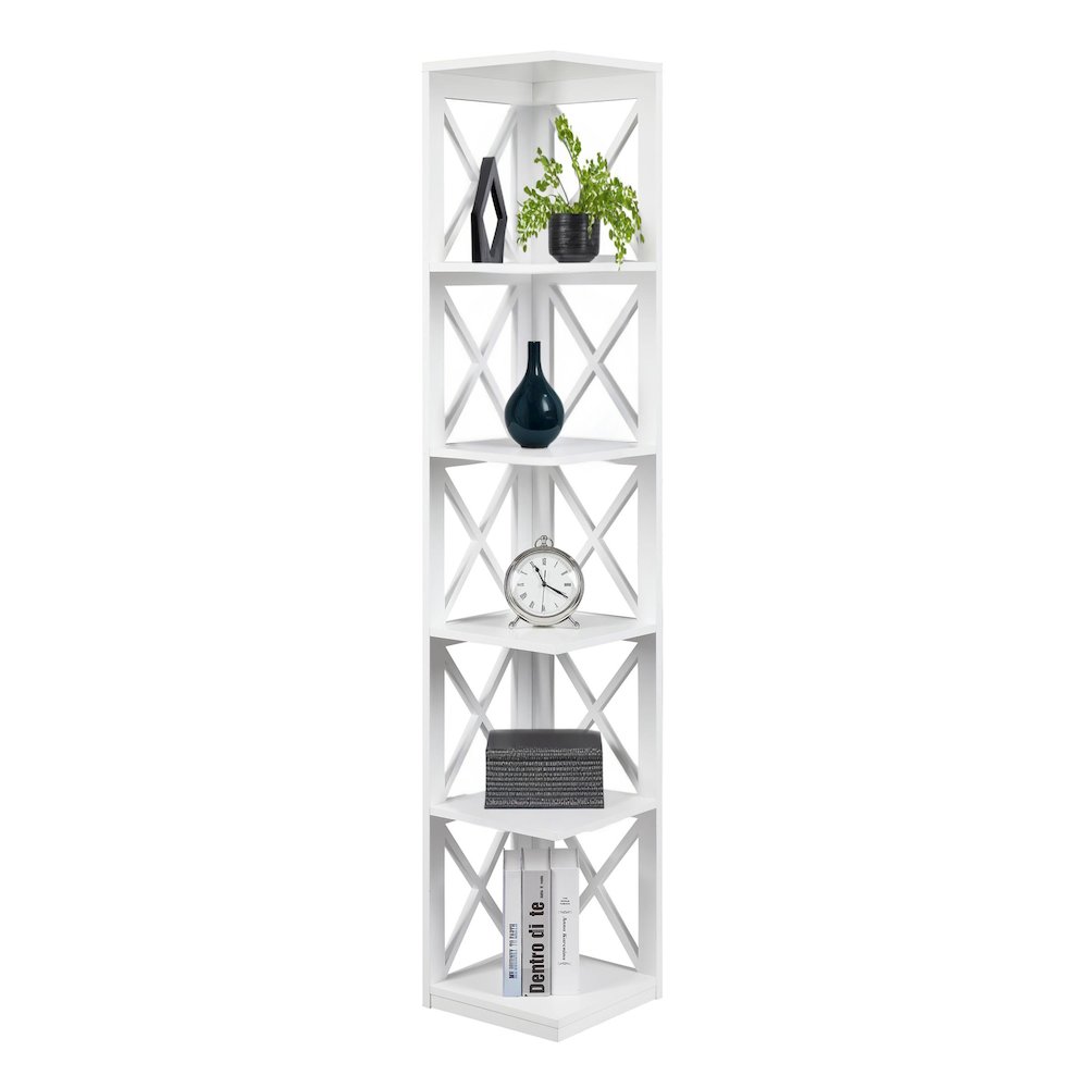 Oxford 5 Tier Corner Bookcase