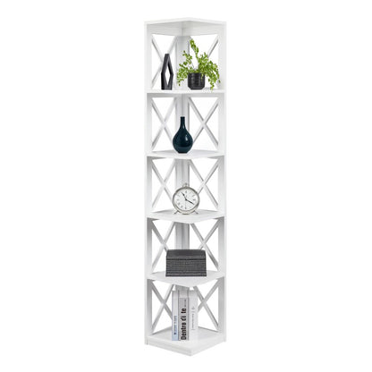 Oxford 5 Tier Corner Bookcase