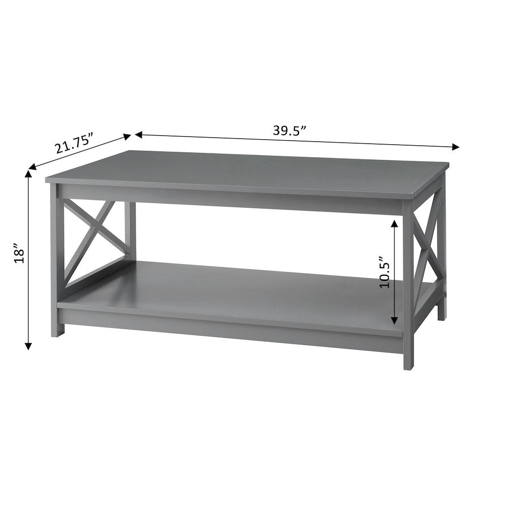Oxford Coffee Table with Shelf