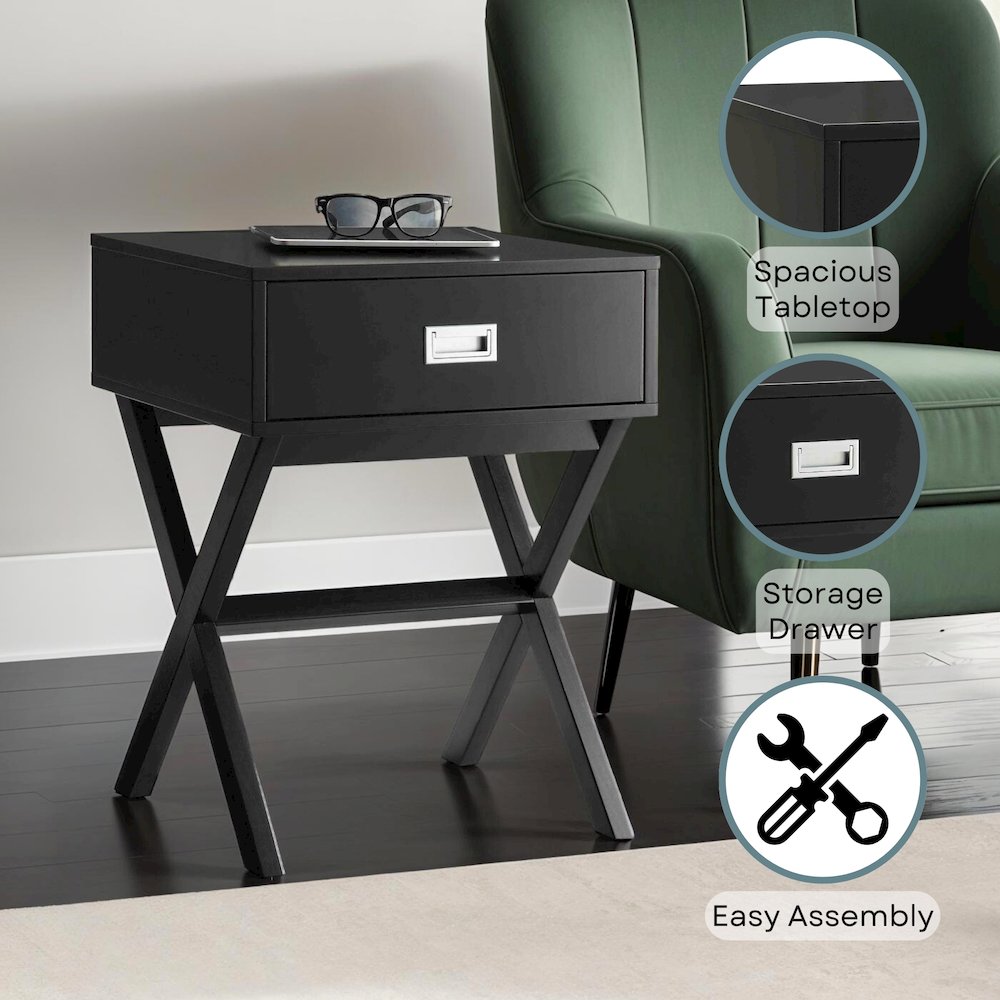 Designs2Go Landon 1 Drawer End Table