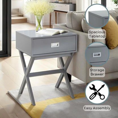 Designs2Go Landon 1 Drawer End Table