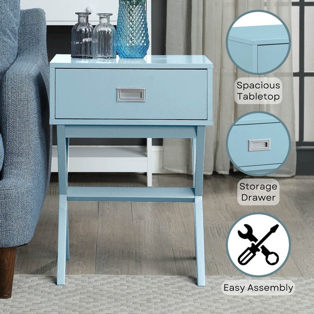 Designs2Go Landon 1 Drawer End Table