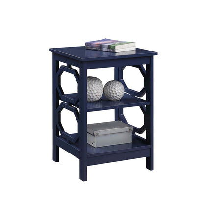 Omega End Table, Cobalt Blue
