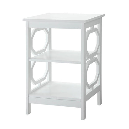 Omega End Table with Shelves