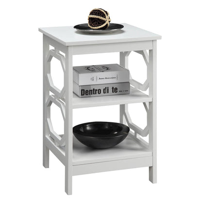 Omega End Table with Shelves