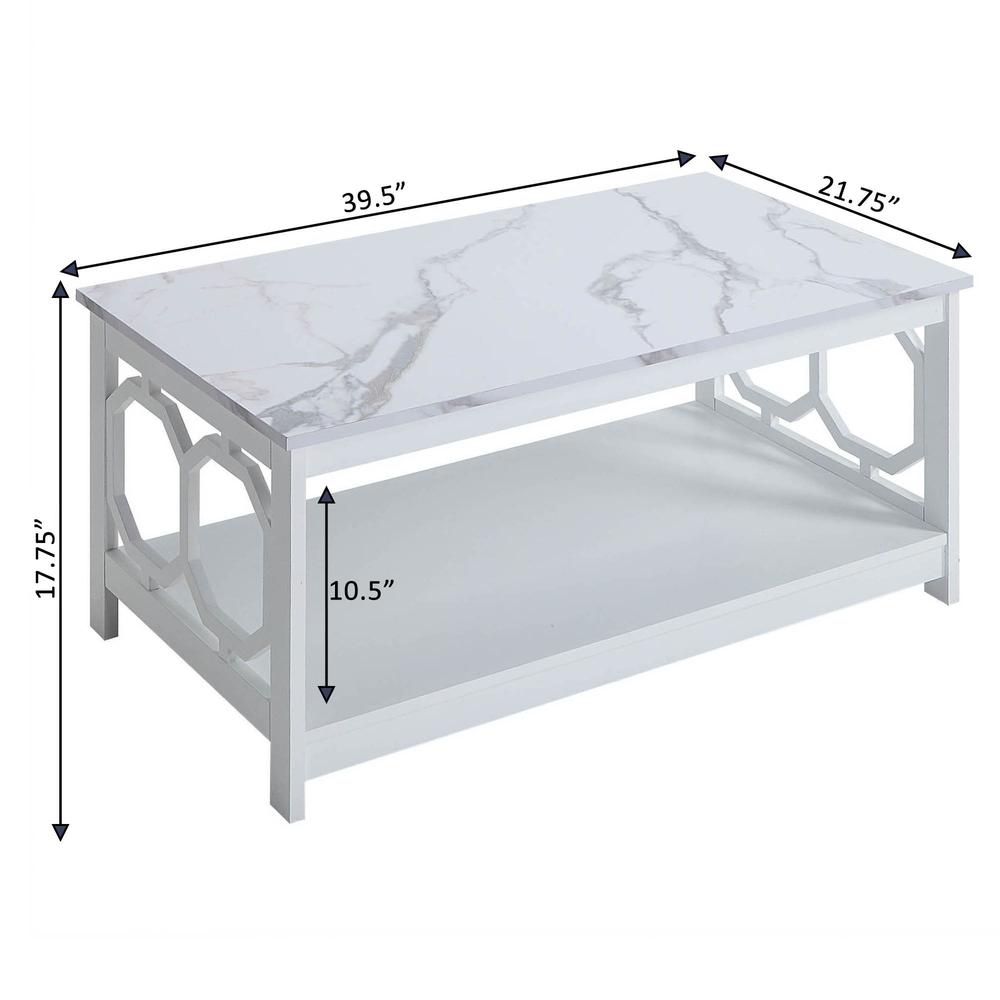 Omega Coffee Table with Shelf
