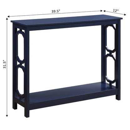 Omega Console Table, Cobalt Blue