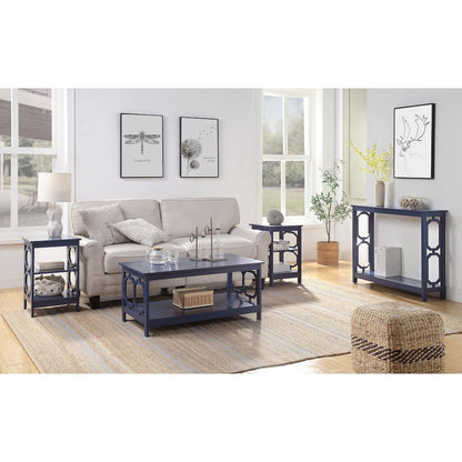 Omega Console Table, Cobalt Blue