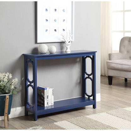 Omega Console Table, Cobalt Blue