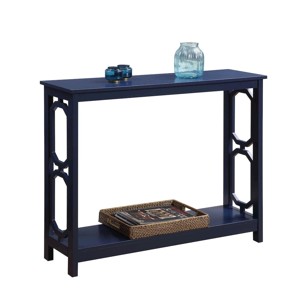 Omega Console Table, Cobalt Blue
