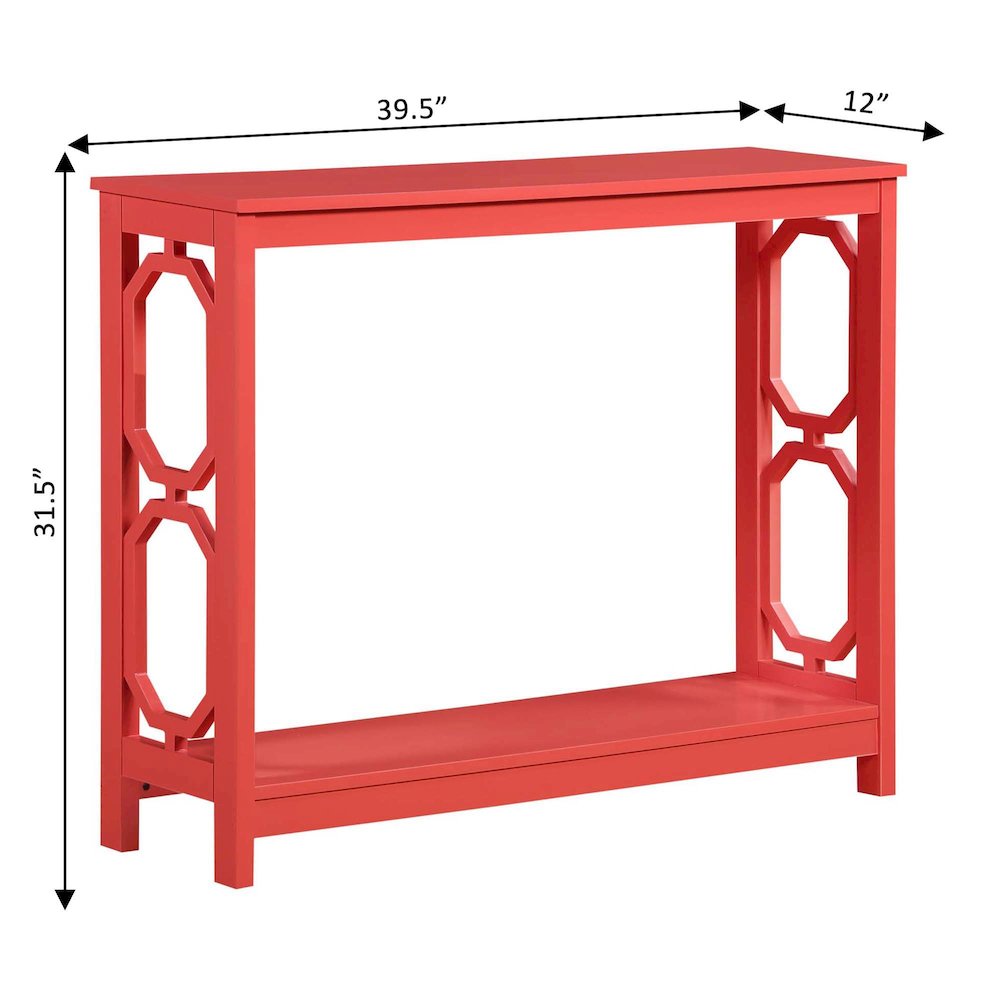 Omega Console Table with Shelf