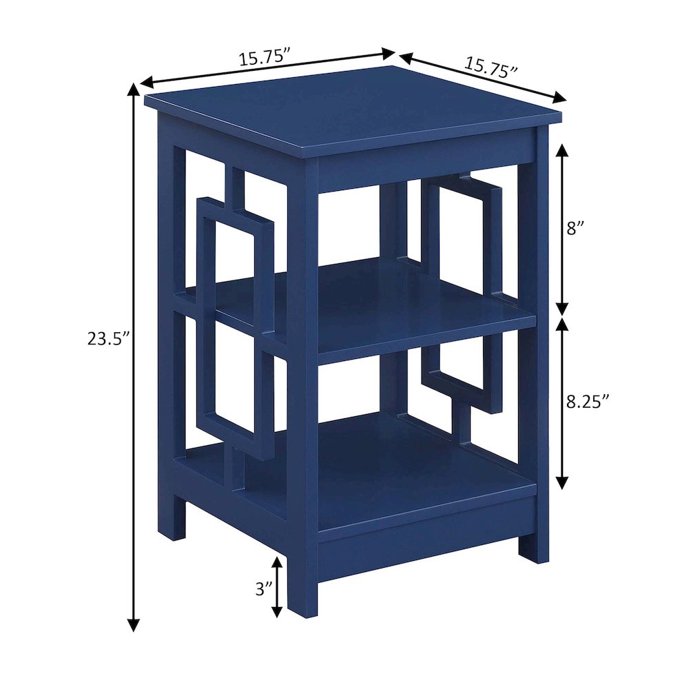 Town Square End Table with Shelves