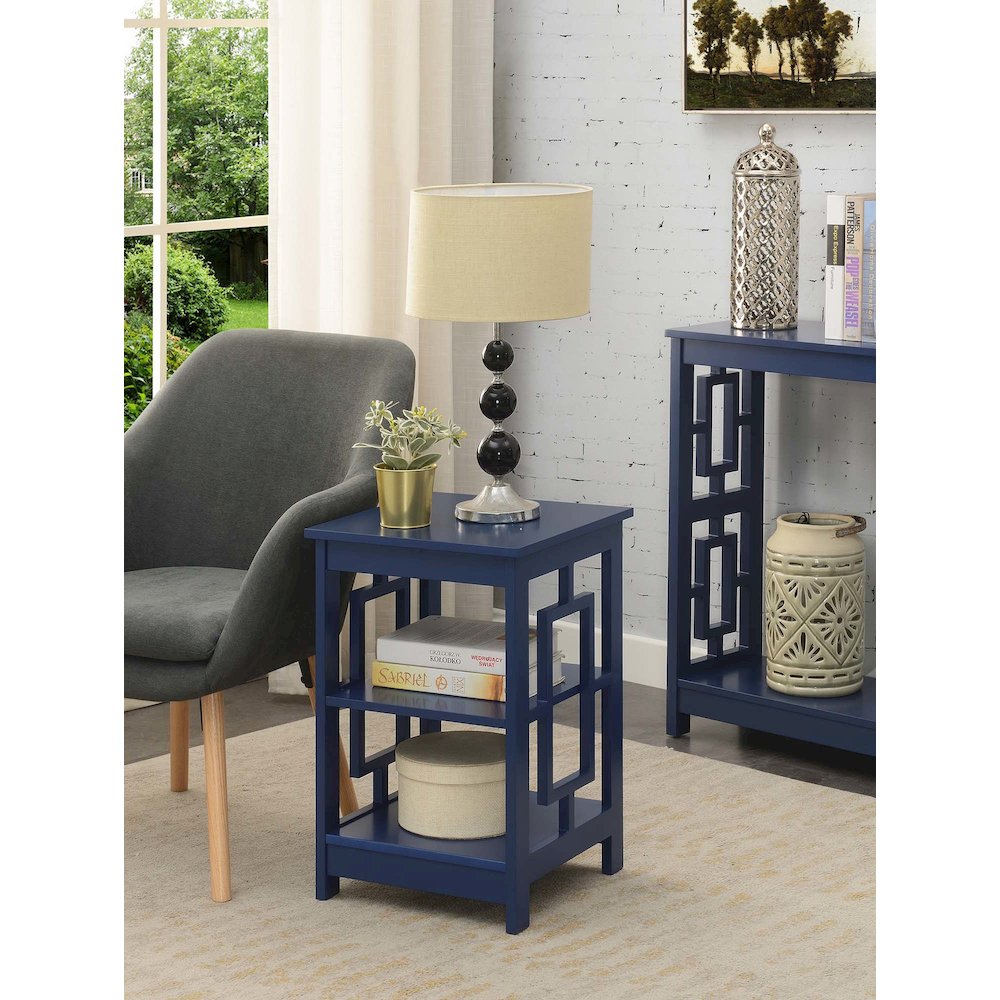 Town Square End Table with Shelves