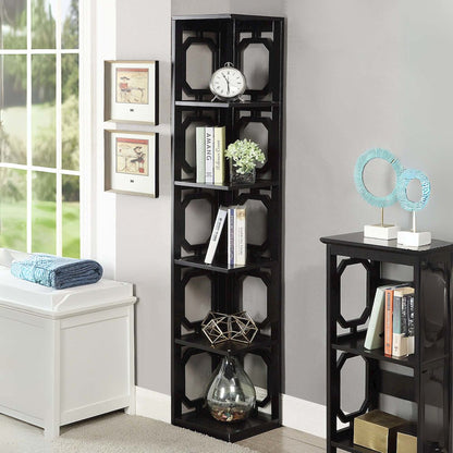 Omega 5 Tier Corner Bookcase