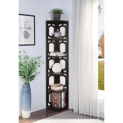 Omega 5 Tier Corner Bookcase