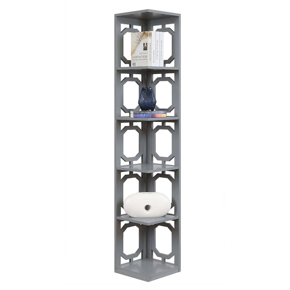 Omega 5 Tier Corner Bookcase