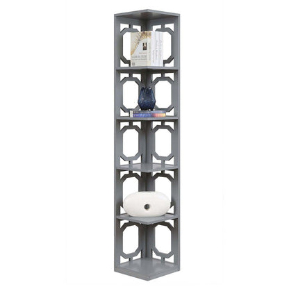 Omega 5 Tier Corner Bookcase
