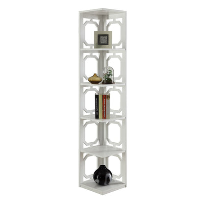 Omega 5 Tier Corner Bookcase