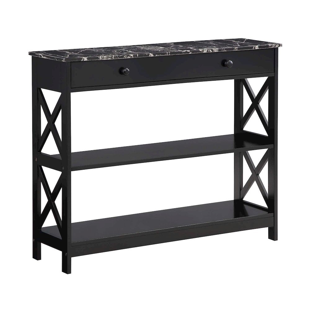 Oxford 1 Drawer Console Table with Shelves