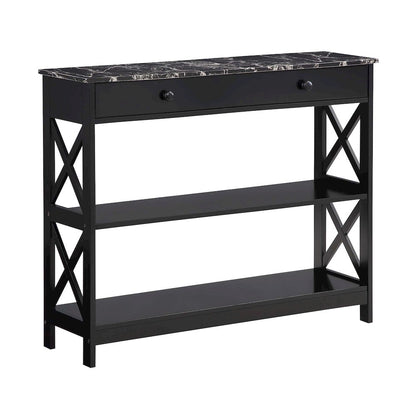 Oxford 1 Drawer Console Table with Shelves