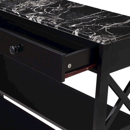 Oxford 1 Drawer Console Table with Shelves