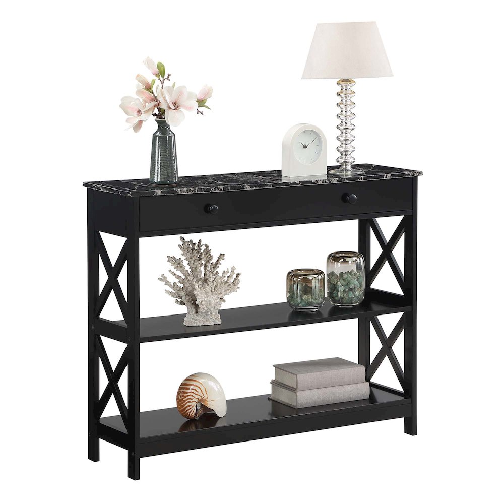 Oxford 1 Drawer Console Table with Shelves