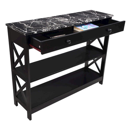 Oxford 1 Drawer Console Table with Shelves