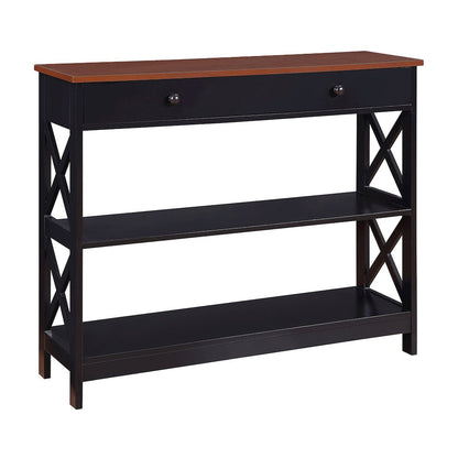 Oxford 1 Drawer Console Table with Shelves