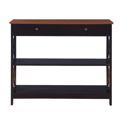 Oxford 1 Drawer Console Table with Shelves